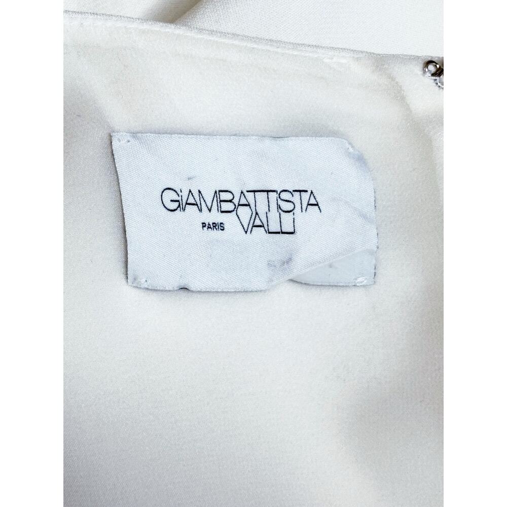 Giambattista Valli Ruffled Plissé-Silk And Cady Mini Dress 42 IT 6 US - Picture 5 of 9